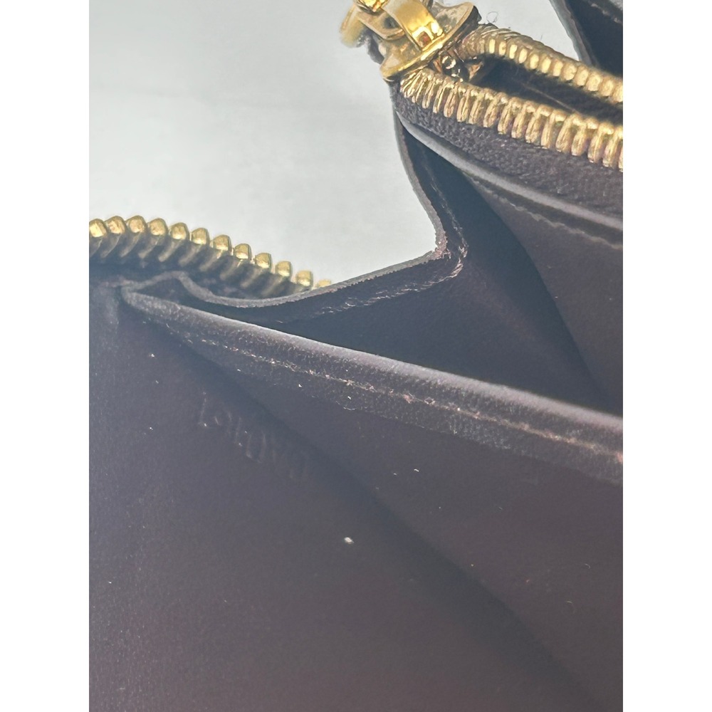 Louis Vuitton Monogram Vernis Long Wallet Zippy Burgundy Patent Leather#392 - Picture 11 of 12